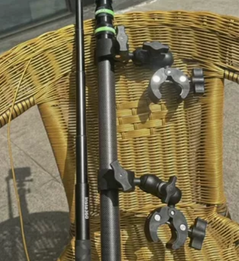 自拍杆大力夹延长杆360全景运动相机大力夹...