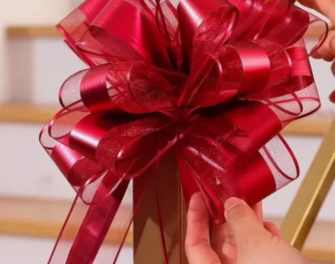 汽车装饰拉花蝴蝶结婚车手拉花彩带婚庆布置花...