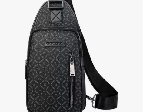 库奇世家专用·面料定制胸包个性夏季男士单肩...