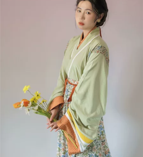 【鹭洲集】秘密花园真晋制三件套男女情侣晋襦...