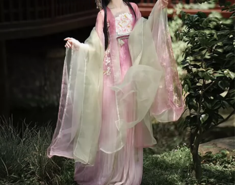 玉术 桃花神 全套m码大袖+诃子裙+披帛不...