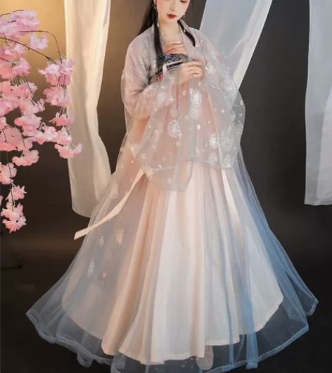 裳云兮正品原创(花若兮)汉服女齐胸衫裙传统...