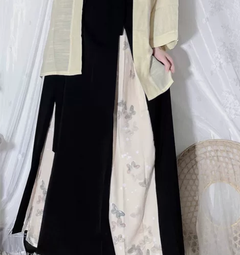 蓝蝶 茗月萱 日常三裥裙 M码 无吊牌 全新