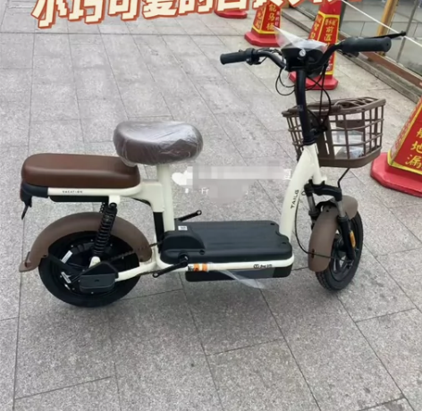 台铃贝贝电动自行车，新车，图一是原车，图二...