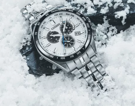 西铁城光动能万年历人造蓝宝石镜面多局电波男...