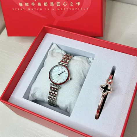 博主闲置｜意卡伊 白月光女手表 白贝母表盘...