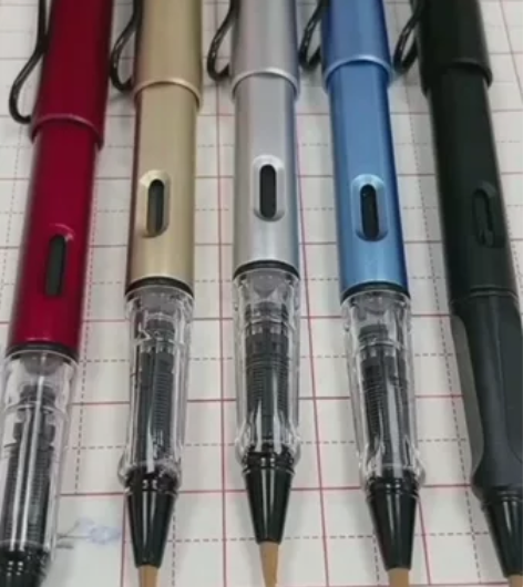 钢笔式毛笔秀丽笔书法套装练字软头软毛软笔自...