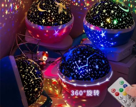 创意浪漫星空投影灯仪旋转梦幻夜晚网红满天星...
