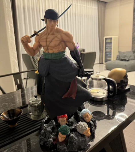 海贼王优质gk手扛刀 索隆五头手办 感兴趣...