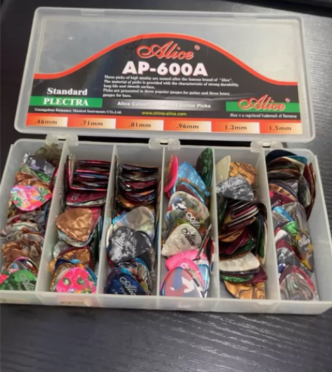 Alice爱丽丝吉他拨片彩色赛璐璐指弹pi...