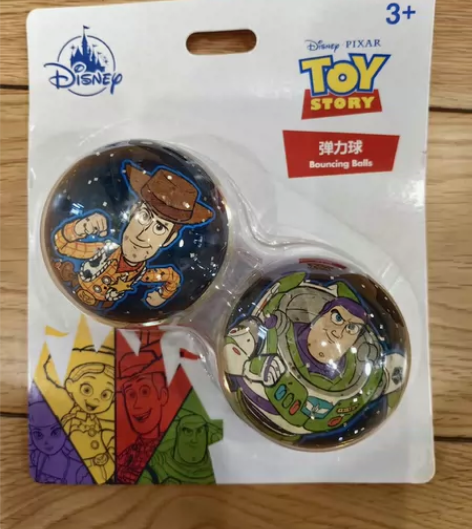全新未拆封迪士尼正版弹力球 胡迪巴斯光年幼...