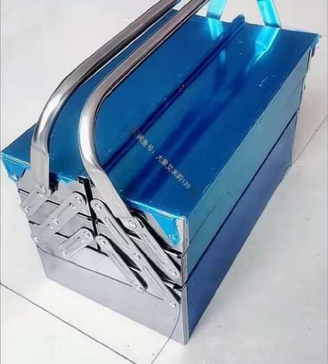 半价清仓加厚不锈钢工具箱家用五金工具收纳箱...