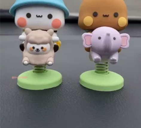 #玩转潮趣盲盒 熊猫一二布布桌面玩偶可爱手...