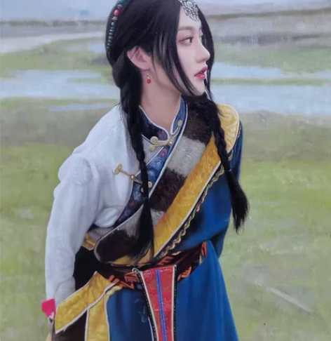 纯手绘油画定制 油画人像 油画定制肖像 油...