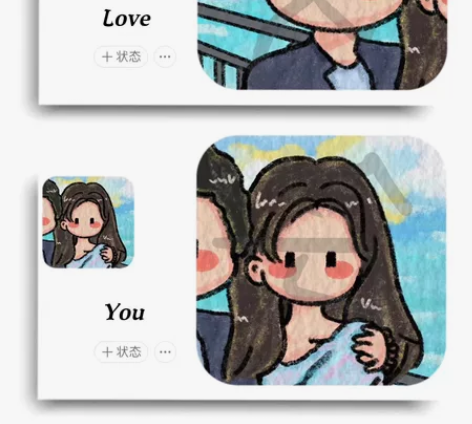 ??巨划算   这个真划算 情侣头像 漫画...