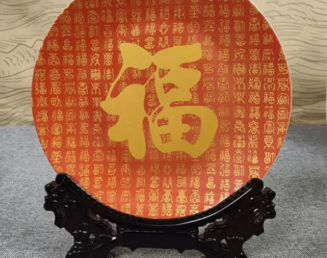 闲置在家，处理几款景德镇陶瓷赏盘家居摆件博...