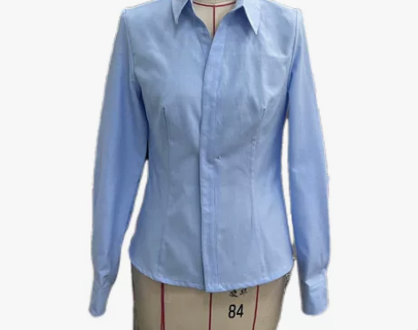 平面裁剪服装设计工艺女衬衣 成品白坯布立体...