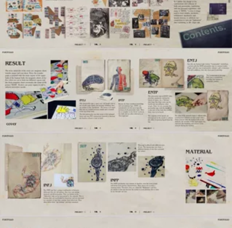 2025fall留学作品集排版 设计项目制...