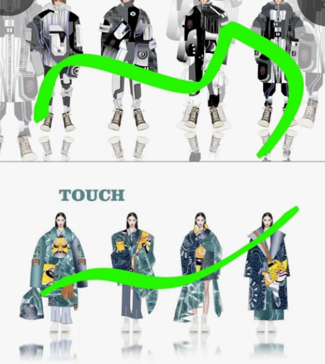 第一张是男装系列效果图50r 第二张是女装...