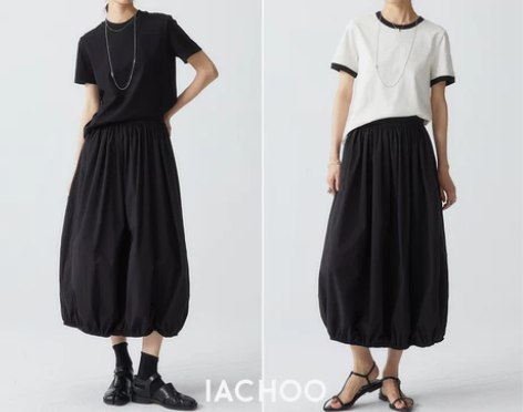 IACHOO 2023SS 春夏新款黑色半...