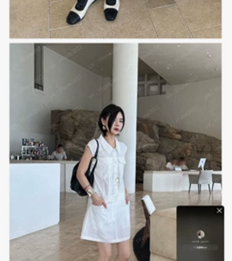 欧尼 工装连体裤连体裙  白色 l  xl...