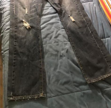 Enrgie破洞牛仔裤意大利品牌，橙色不错...