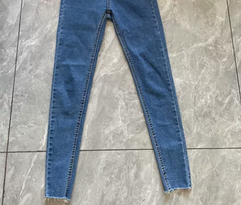 韩版修身弹力铅笔裤高腰显瘦学生小脚裤牛仔裤...