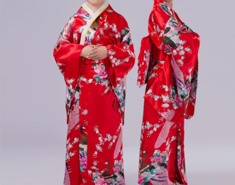 古装日本儿童男女和服振袖浴衣万圣节学生合唱...