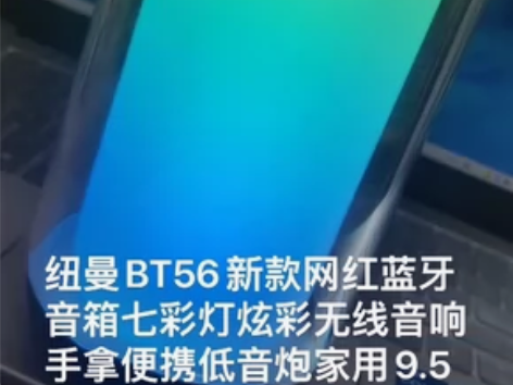 纽曼BT56新款网红蓝牙 音箱七彩灯炫彩无...