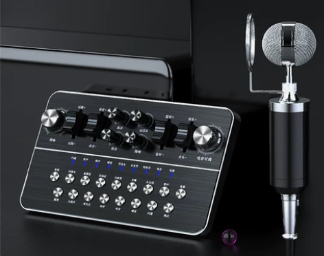 ?声卡唱歌套装手机专用喊麦台式机电脑通用快...