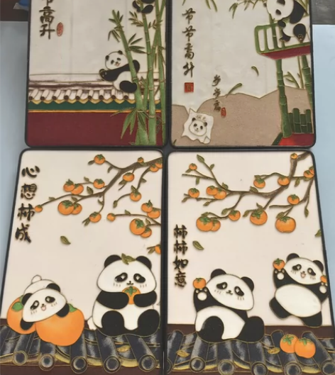 直径21×30厘米，纯手工制作，金丝彩砂工...