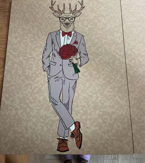 因搬家出3个装饰画 41*31cm 实物图...