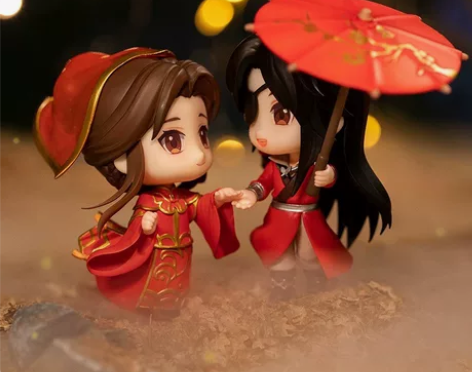 擎苍 天官赐福谢怜花城与君悦逢Q版手办动漫...