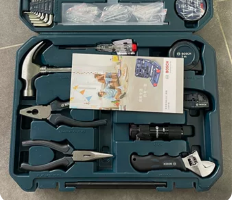 博世家用多功能五金工具套装108件套手动工...