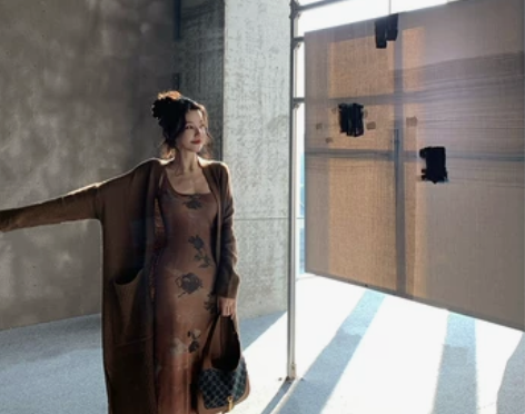 MOSS STUDIO『莫泊桑落日』针织网...