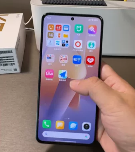 ?九成新红米k50手机8?128g银色 家...