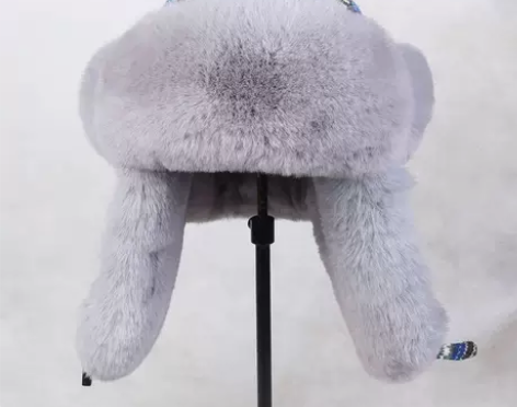 VISON 棉帽雷锋毛帽子冬天护耳保暖滑