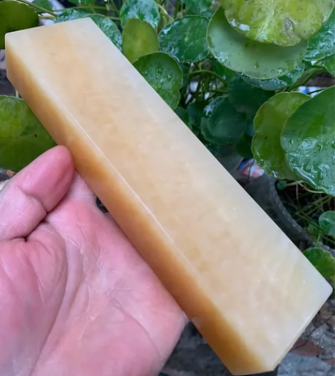 天然米黄玉镇尺玉石镇纸文房专用压尺大号，尺...