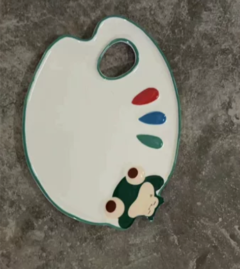 小熊陶瓷调色盘自己做的，全网独一份。喜欢的...