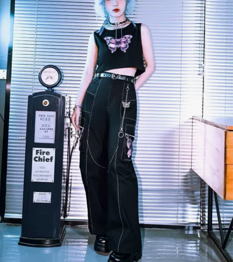 #时尚潮流穿搭 古怪舍/「蝶影幻象」暗黑朋...