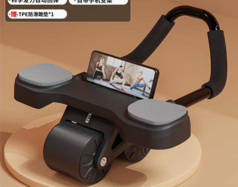 健腹轮自动回弹收腹卷腹运动练腹肌神器男女家...