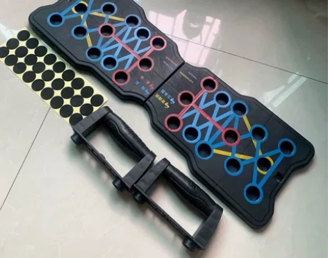 （特价处理）俯卧撑多功能训练板折叠支撑架胸...