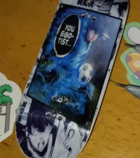 手指滑板snn 34*96 定制板，正面有...