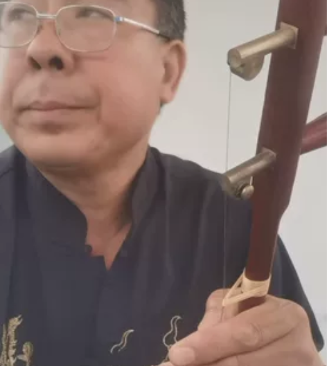 二手天津产八角二胡，前八后圆，小鳞格琴皮，...