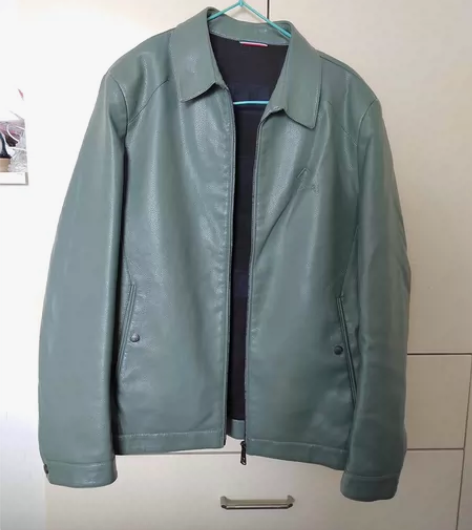 啄木鸟男士PU皮夹克商务休闲防风水洗皮衣外...