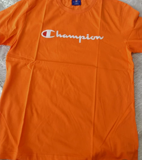 真维斯包边包条全新T恤橙色L码胸围100看...