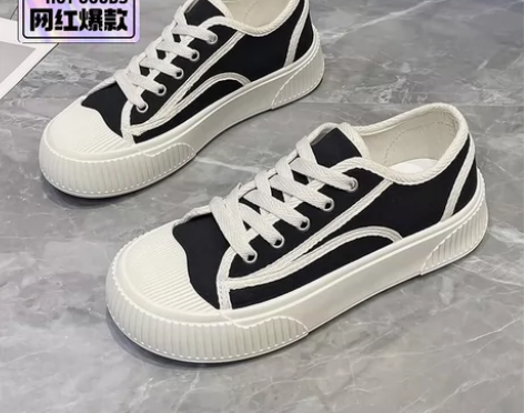 【清 仓 处理】大码帆布鞋女2024春夏季...