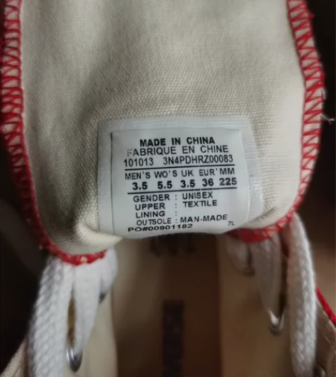 匡威女帆布鞋,红色,未穿过,几乎全新,36...