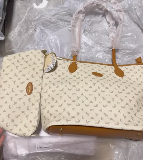 全新正品包邮Bromen不莱玫 托特包 子...