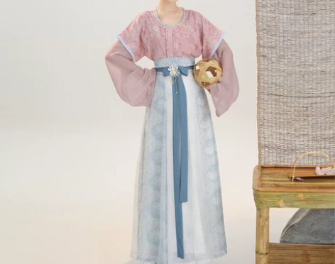 ?[小唐春]茗月萱原创唐制汉服印刷唐褙子春...